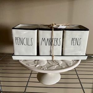 RAE DUNN PENCILS, MARKERS, PENS organizer.